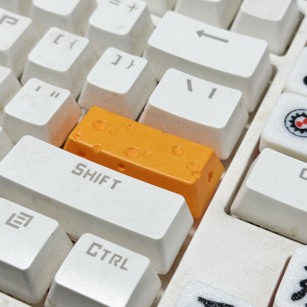 Handmade Epoxy Resin Cheese Keycap for Mechanical Keyboard