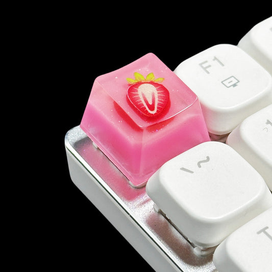 Translucent Fruit Epoxy Resin Keycap for Mechanical Keyboard