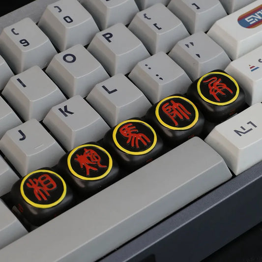 Custom Black-Gold Chess Resin Keycaps for Mechanical Keyboard- Single 3D Keycap Gift