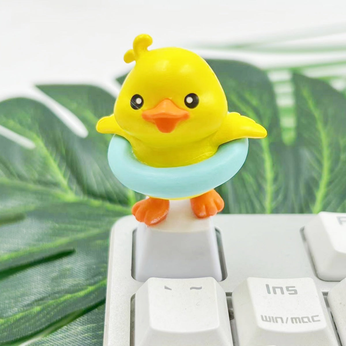 Handmade Custom 3D Rubber Duck Keycap for Mechanical Keyboard