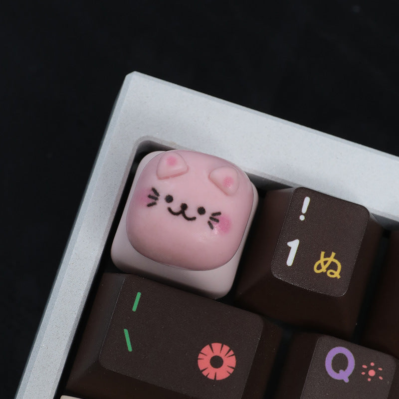Cute Handmade 3D Creative Custom Animal Keycap for Mechanical Keyboard