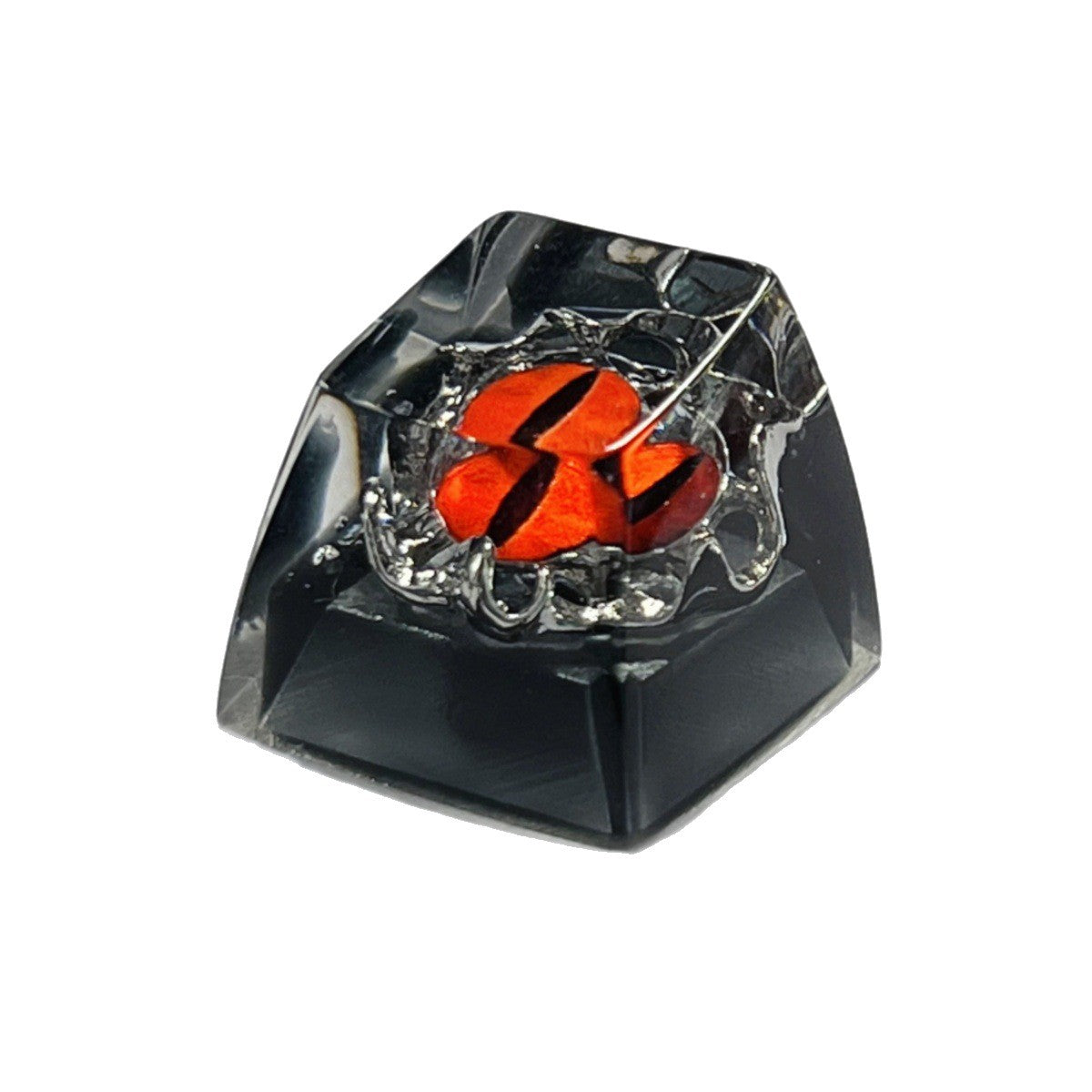 Epoxy Resin Halloween Themed Custom Demon Eye Keycap - Colorful 3D Punk Metal Single Keycap